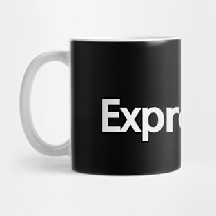 Expression creative text design Mug